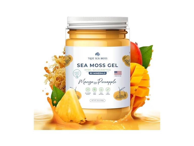 TrueSeaMoss Mango Pineapple Sea Moss Gel 16oz
