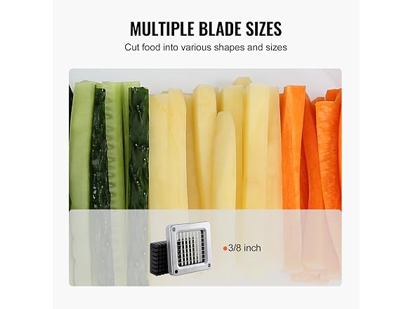 French Fry Cutter, Potato Slicer with 3/8-Inch