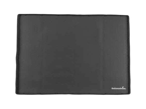 Restaurantware 31 x 22 in Black Silicone Under Sink Mat, 1 Count