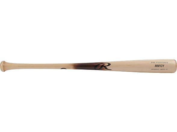 Rawlings | PRO PREFERRED Wood Baseball Bat | Youth - MM13Y Profile | Maple - 29"