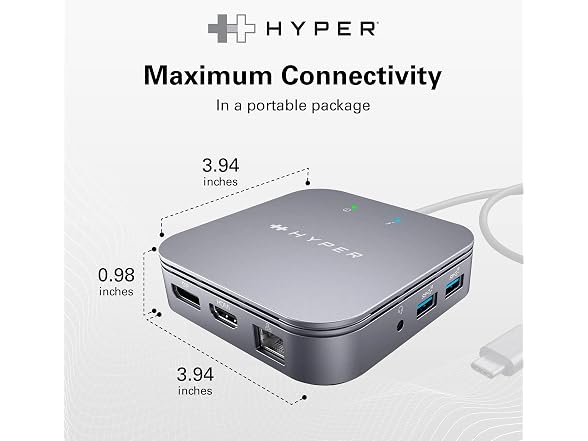 HyperDrive USB-C & Thunderbolt 4 Dual Monitor Dock