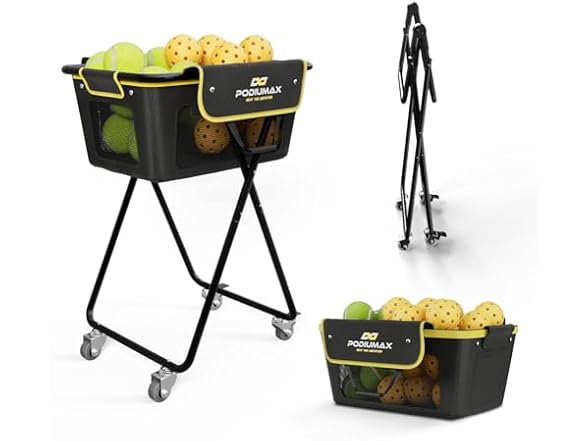 PodiuMax Pickleball Tennis Ball Hopper