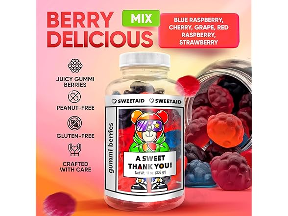 Sweet Aid Jar w/Gummies Gift