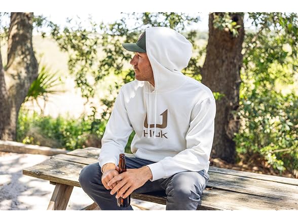 HUK Men's (XL) Mens Cotton Fleece Hoodie