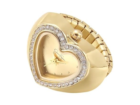 Jessica Simpson Gold Heart Ring Watch