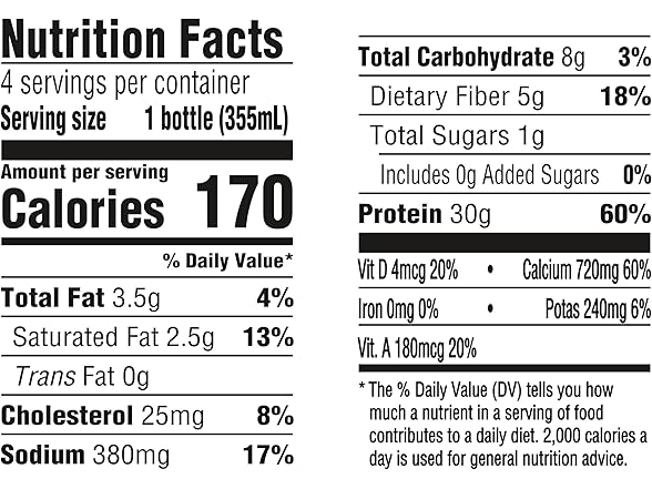 Oikos Protein Shake, Salted Caramel, 30g Protein