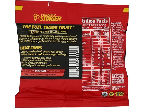 Honey Stinger Caffinated Chew