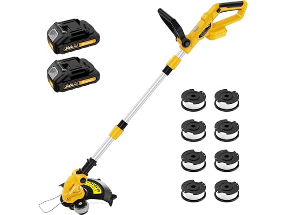 20V Electric String Trimmer, 2X 2.0Ah Battery