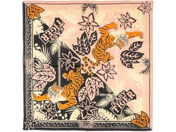 Karma, Large 100% Cotton Bandana 20x20 Tiger