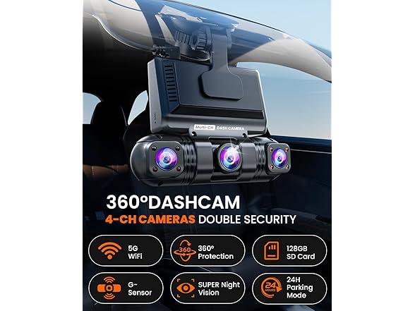 ENLIK Dash Cam Front and Rear