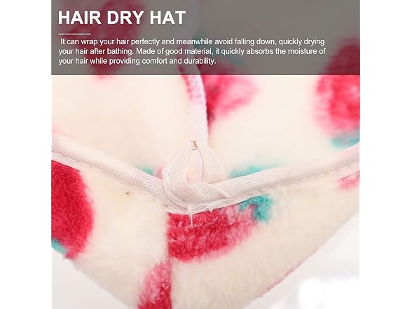 Healifty Hair Towel Wrap Coral Fleece Drying