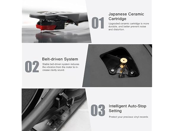 LP&No.1 Record Player Turntable USB - Gallery 5