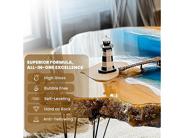 LEEYA Epoxy Resin Crystal Clear