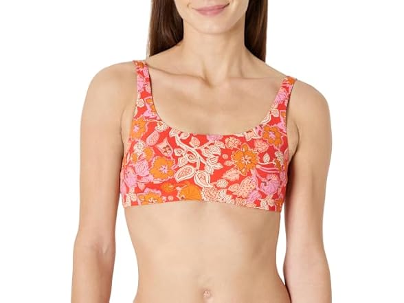 Amazon Essentials Women Squareneck Swim Bikini Top