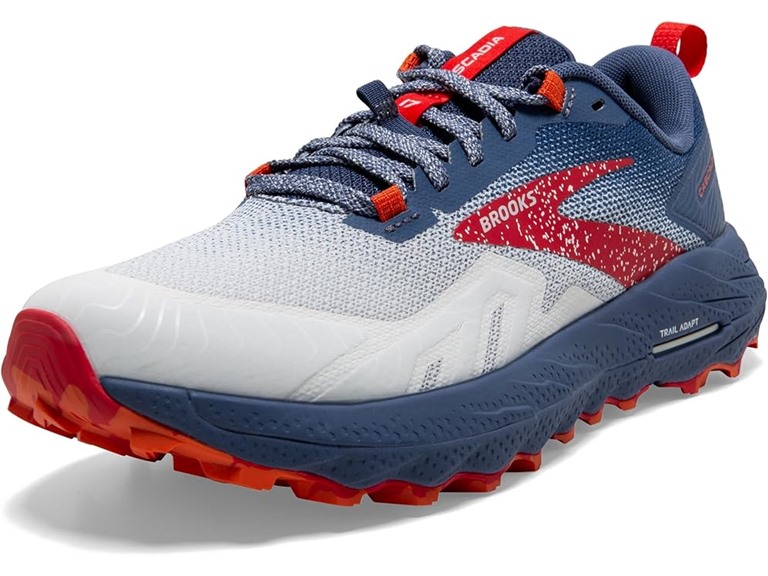 Brooks 1203921B157 6 Brooks Cascadia 17 Women's Shoes White/Navy/Bittersweet