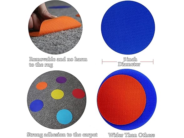 Anitor Carpet Markers 5" for Kids