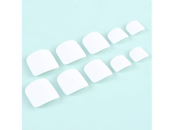 ELABEST Matte False Toe Nails