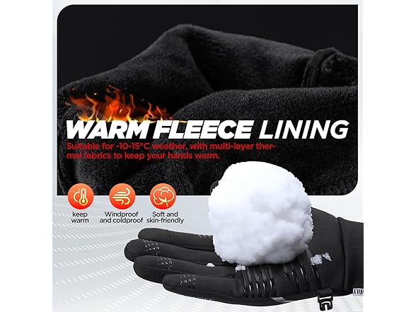 RUIXUE Winter Warm Gloves-L