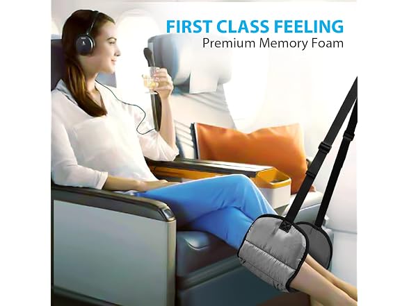Airplane Footrest Made With Memory Foam