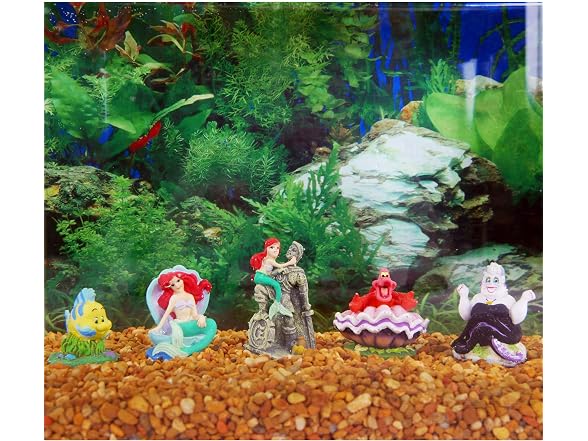 Penn-Plax Little Mermaid 5 Piece Mini Resin
