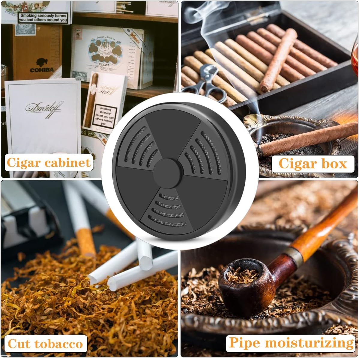 2 Pack Round Adjustable Cigar Humidifier - Gallery 14