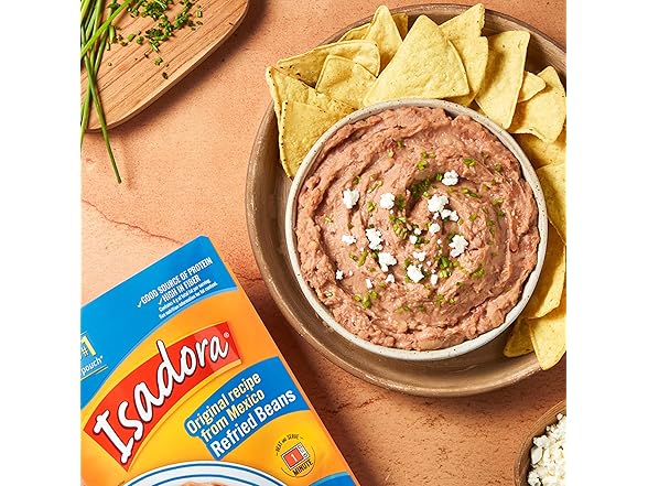 8PK Isadora Original Refried Beans in Pouch