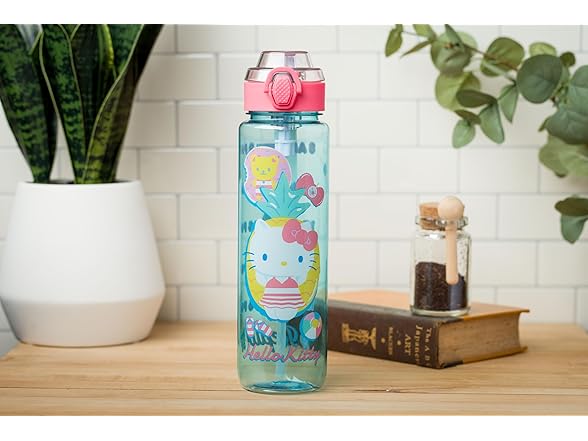 Silver Hello Kitty Bottle Locking Lid 33oz
