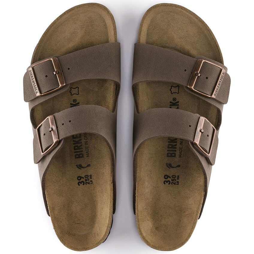 Birkenstock Unisex Arizona Sandal Birkibuc Mocha (Open Box) - Gallery 7