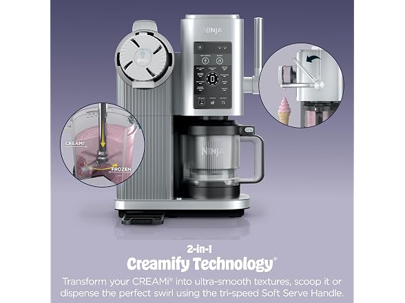 Ninja CREAMi Swirl Ice Cream and Soft Serve Maker