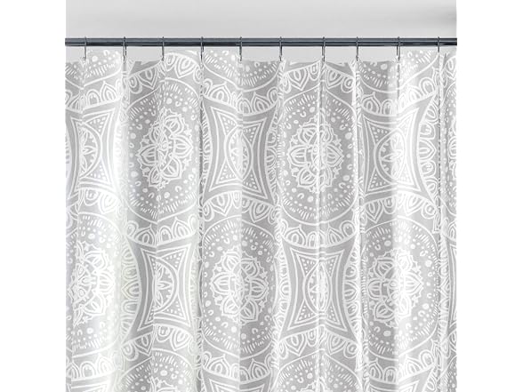 Zenna Home Medallion Waterproof PEVA Shower Curtain