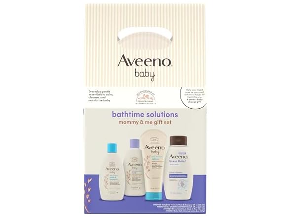 Aveeno Baby Bathtime Solutions Mommy & Me Gift Set