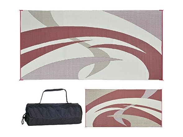 Stylish Camping 159185 9-feet by 18-feet Reversible Mat