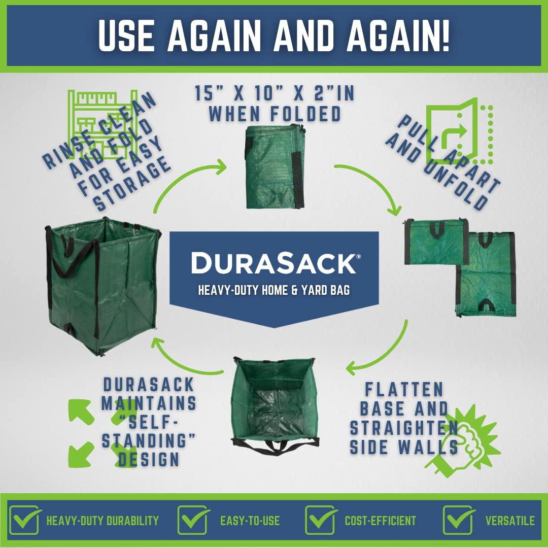 DuraSack Heavy Duty Home & Yard Bag, 4 Pack - Gallery 12