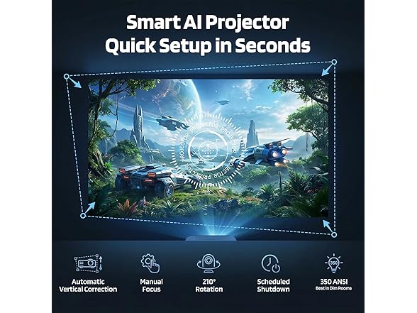 Kvoruaeliax Mini Projector | 1080P