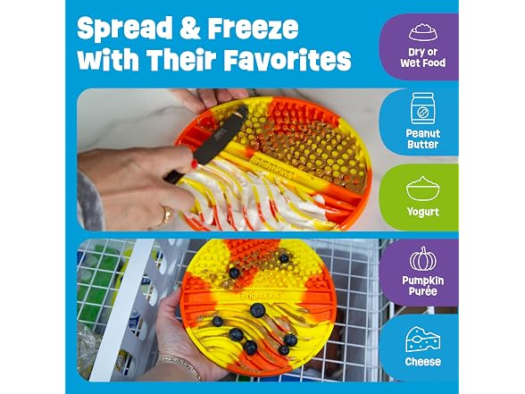 Brightkins Tie Dye Circle Lick Mat | Mental Stimulation