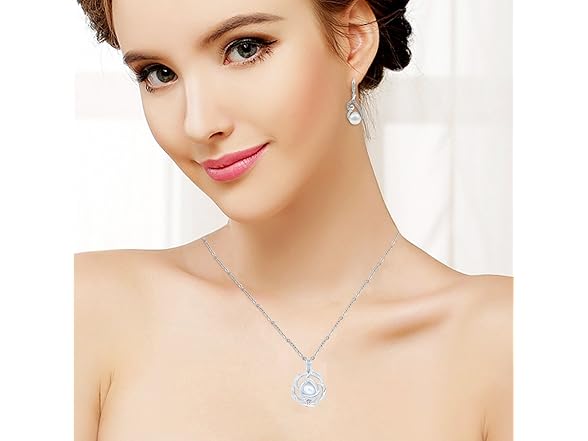 K&Q 4 PCS Charm Locket Cage Necklace