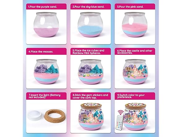 SparkleMe Unicorn Terrarium Craft Kit