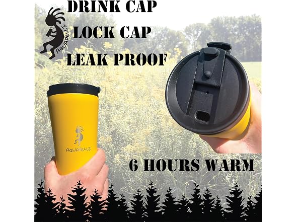 Travel Coffee Mug, 16 Ounces, Marigold Yellow