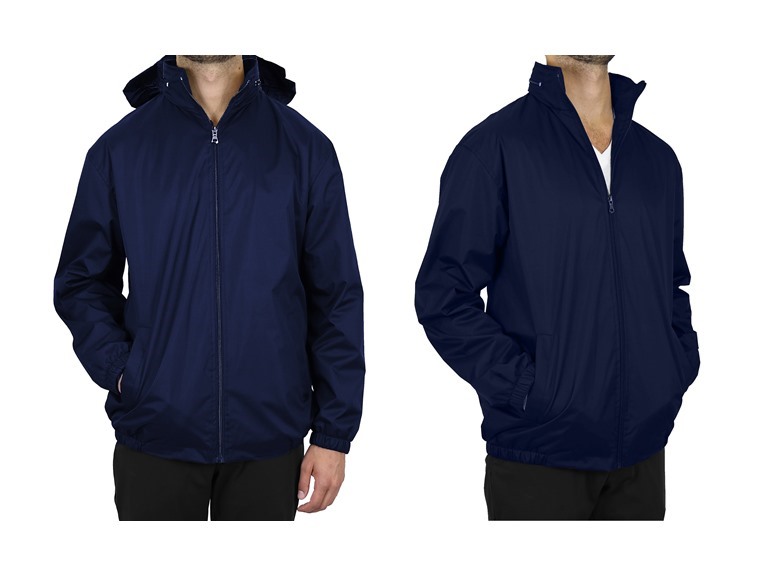 Mens Fleece-Lined Windbreaker Jacket