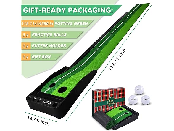Automatic Ball Return Golf Putting Mat