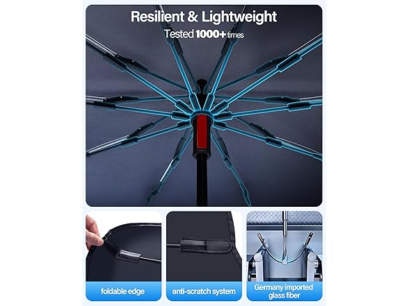 [2025 Upgrade] Windshield Sun Shade Umbrella