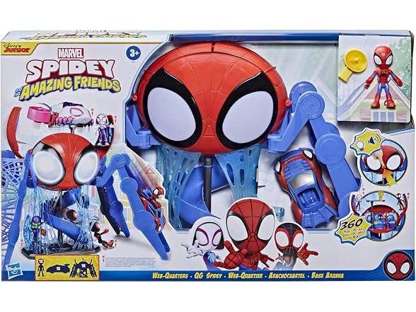 Marvel Spidey and His Amazing Friends Web-Quarters Playset