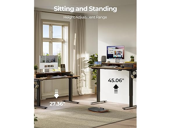 FEZIBO Height Adjustable Standing Desk