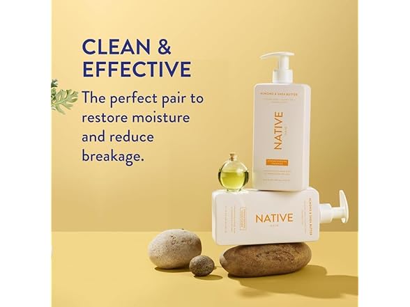 Native Shampoo and Conditioner Almond and Shea Butter