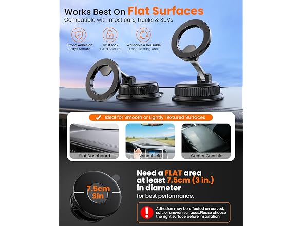 BOSILLEY MagSafe Dashboard Phone Mount