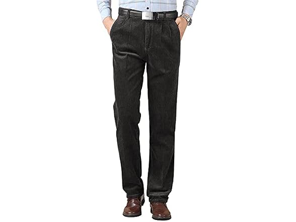 Kinghua Men (36W x 30L) Pleated Front Pants Pant