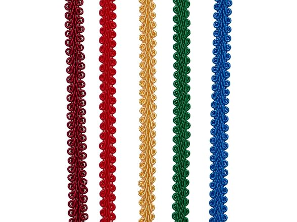 3/8" X 10 Yd Wine Gimp Braid Trim - Gallery 4