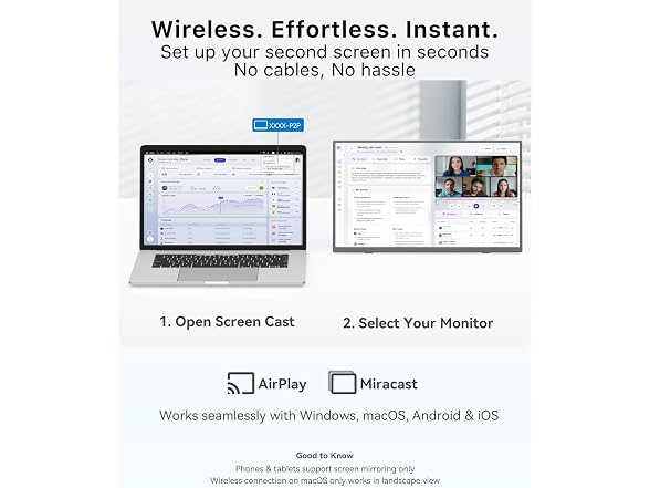 MAGICRAVEN 15.6in Wireless Monitor