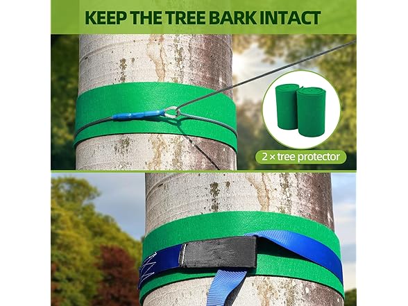 FAHKNS 120FT Zipline for Backyard Kids and Adults: 400LBS Capacity