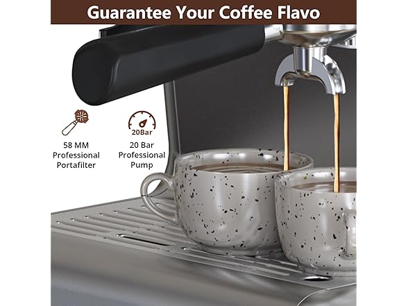 Acekool 20 Bar Espresso Machines with Grinder